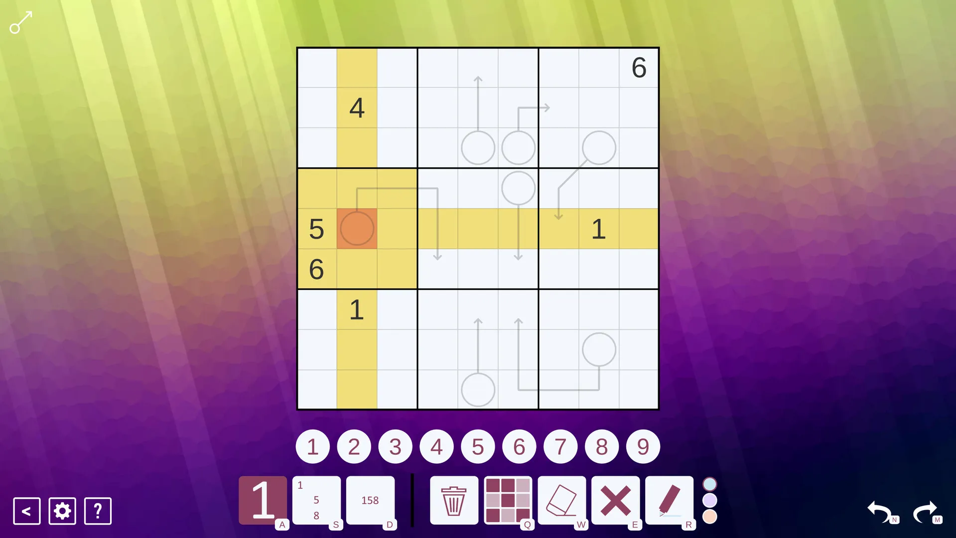 Arrow Sudoku: скриншот 1
