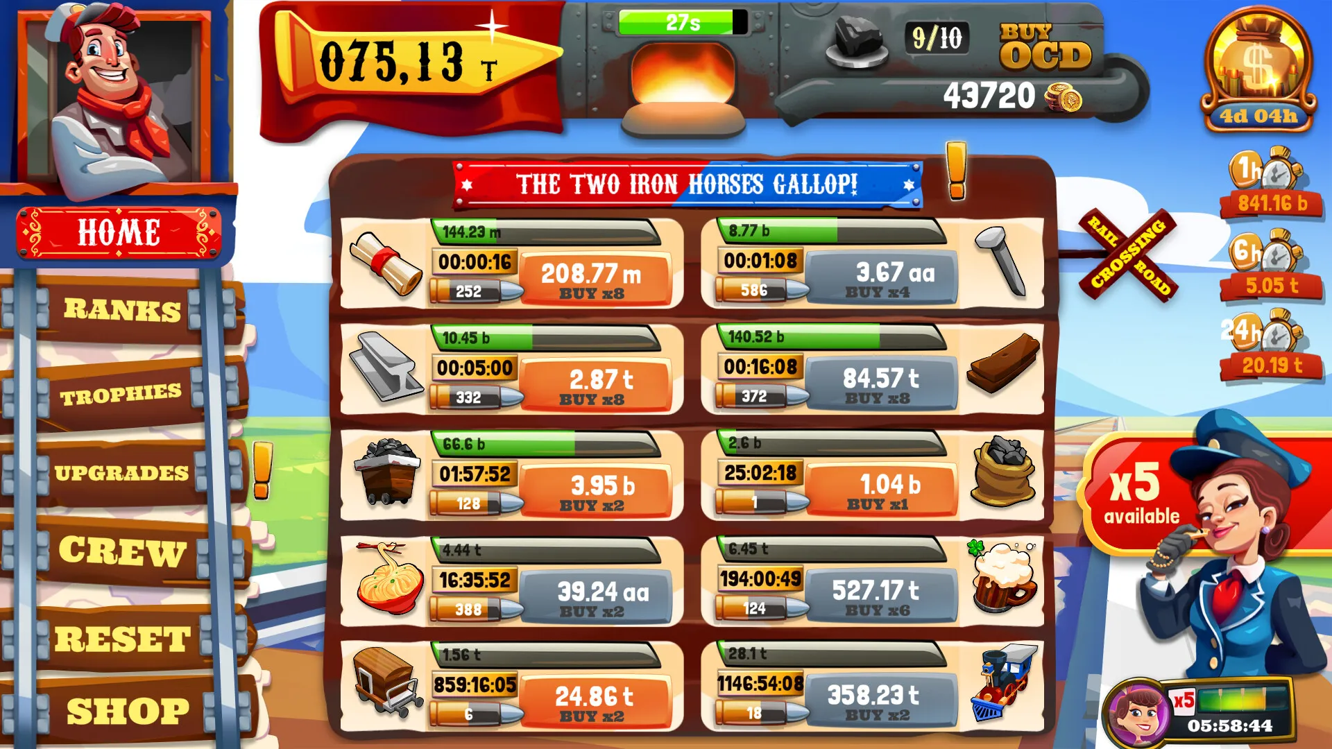 Wild West Saga: Idle Tycoon Clicker: скриншот 8