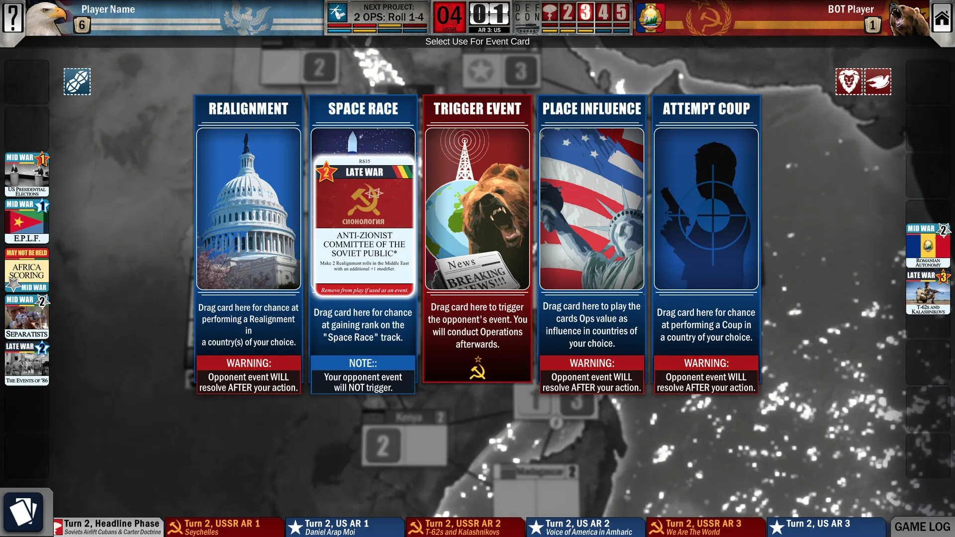 Twilight Struggle: Red Sea: скриншот 4
