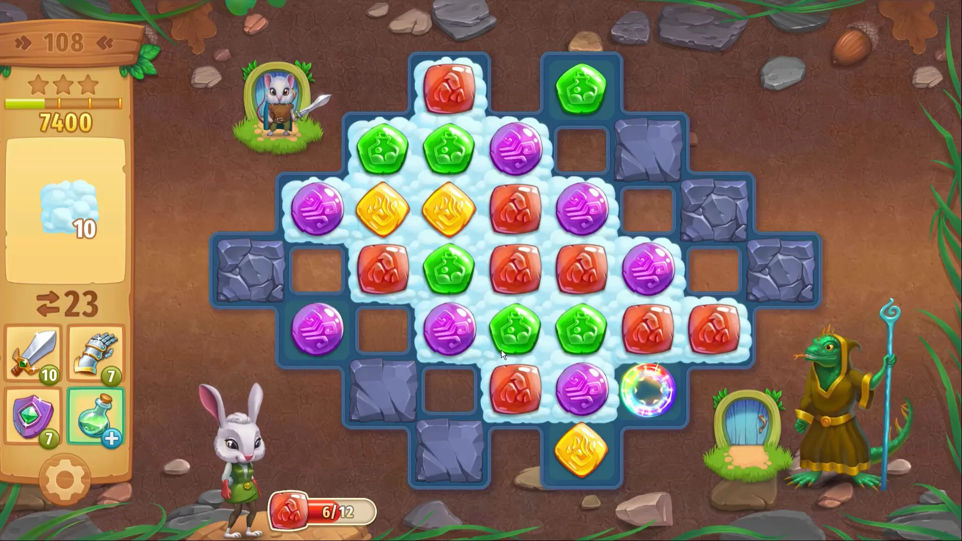 Strongblade - Puzzle Quest and Match-3 Adventure: скриншот 6