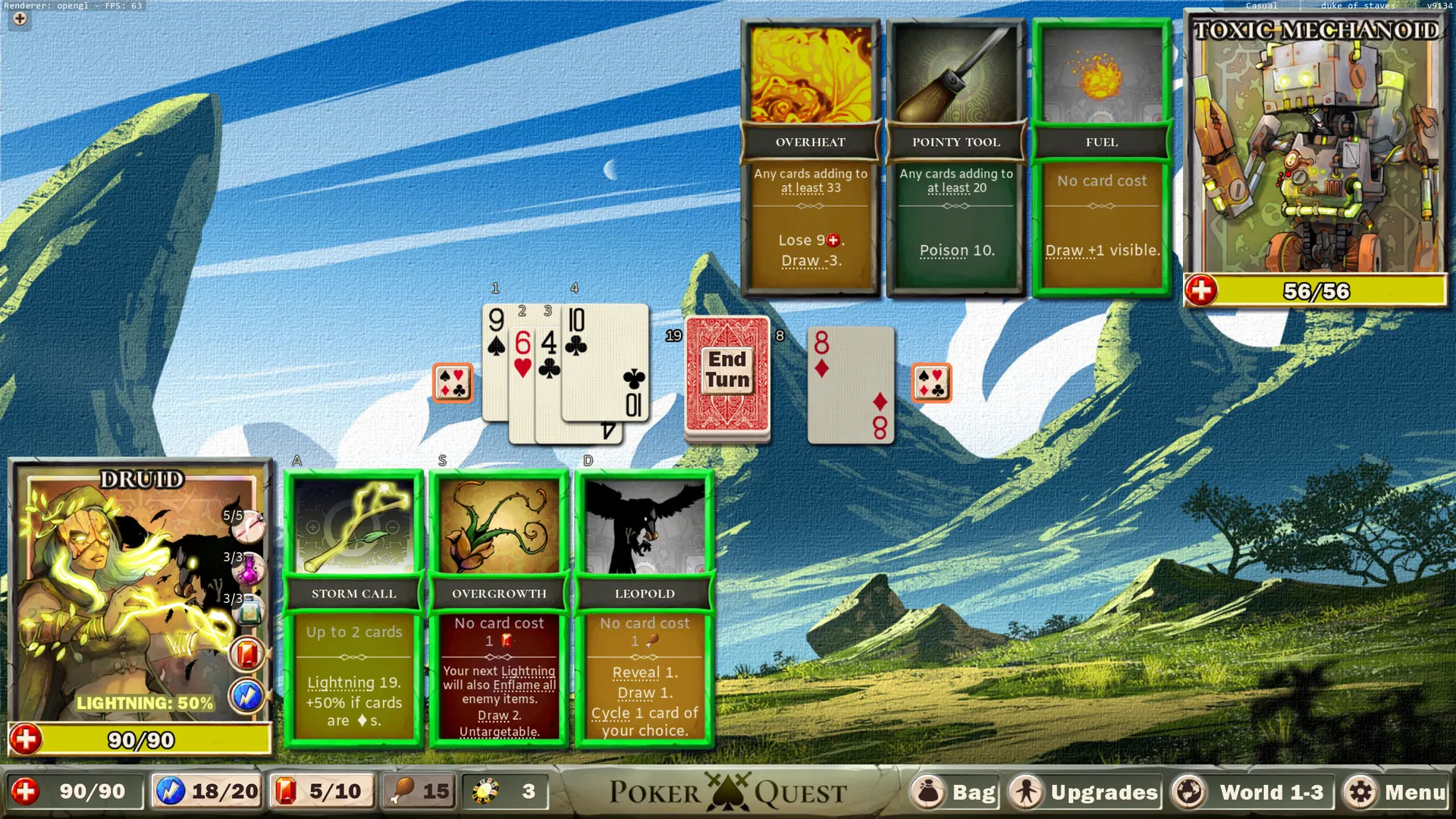 Poker Quest: Swords and Spades: скриншот 1