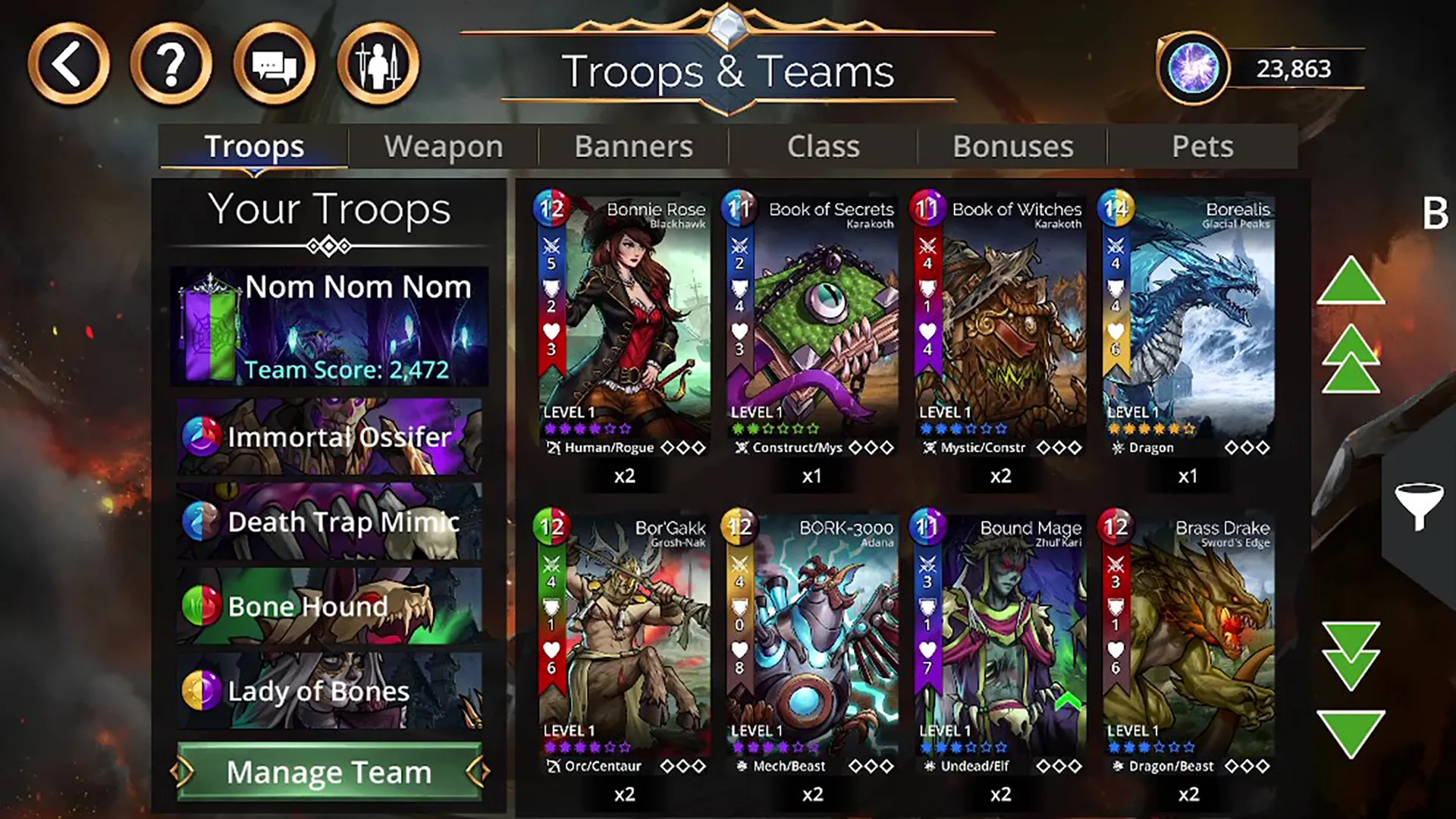 Gems of War - Puzzle RPG: скриншот 2