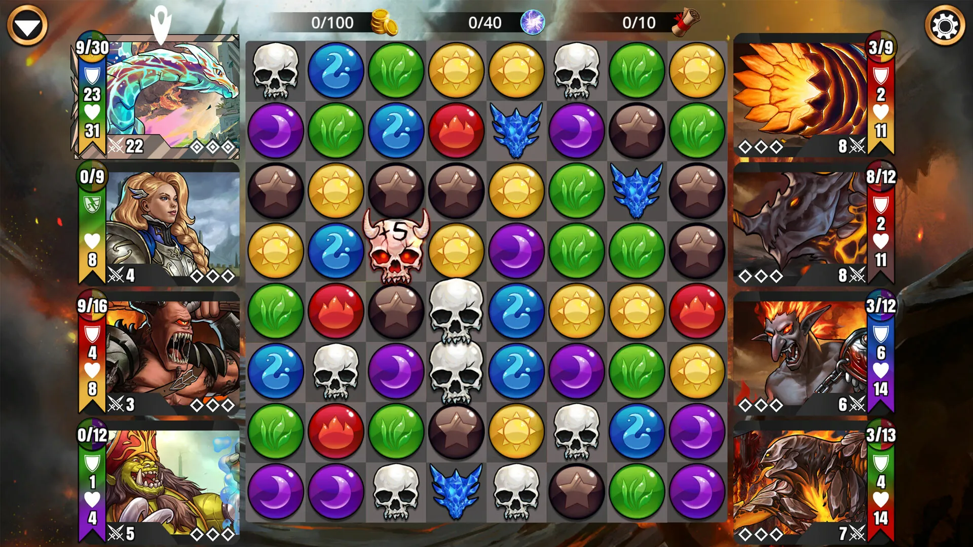 Gems of War - Puzzle RPG: скриншот 1