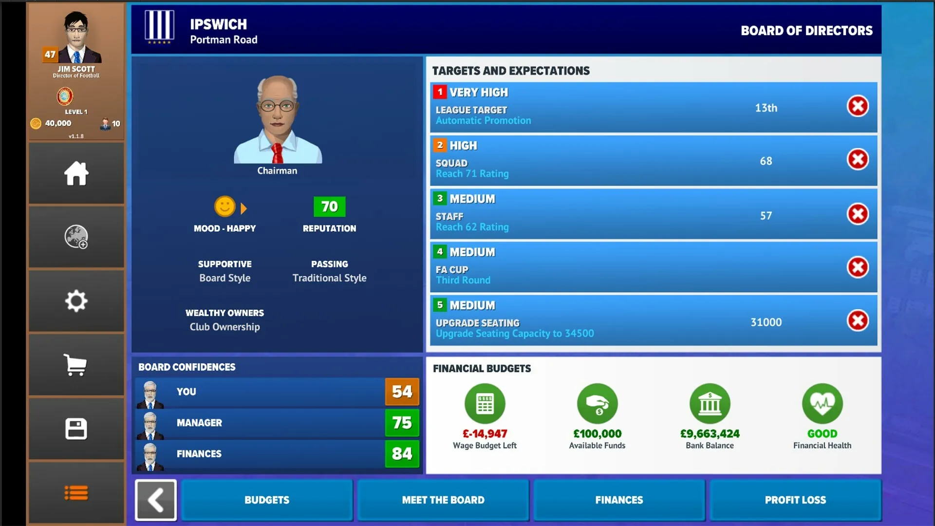 Football Club Management 2023: скриншот 2