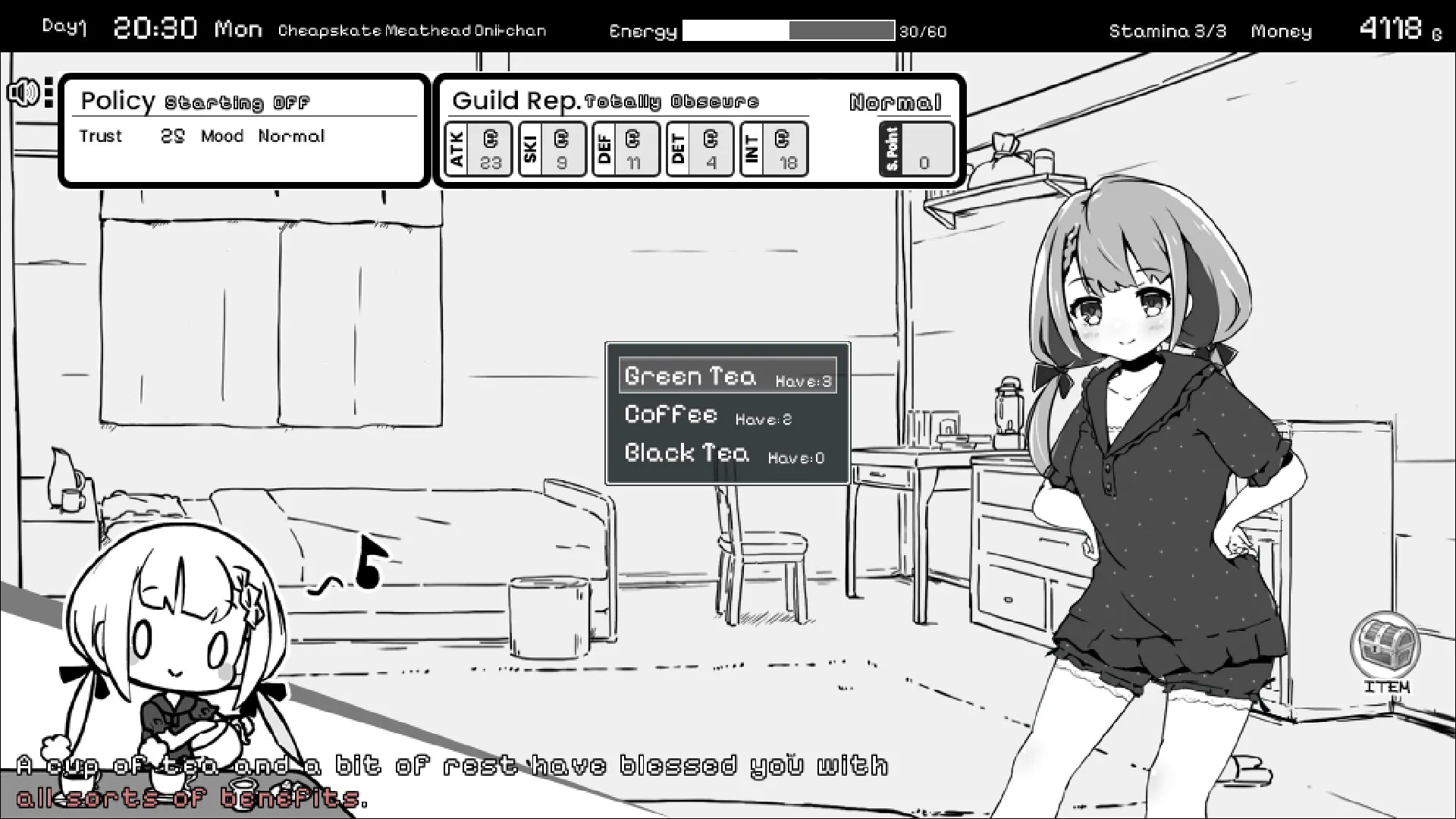 Living With Sister: Monochrome Fantasy: скриншот 2