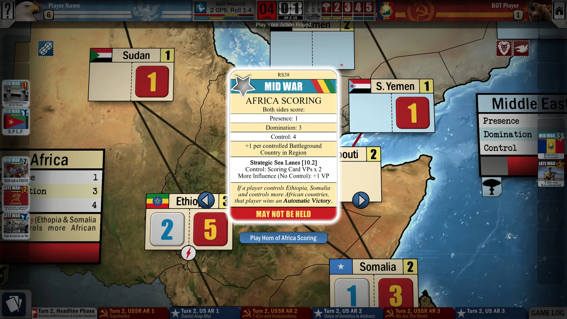 Twilight Struggle: Red Sea: скриншот 6