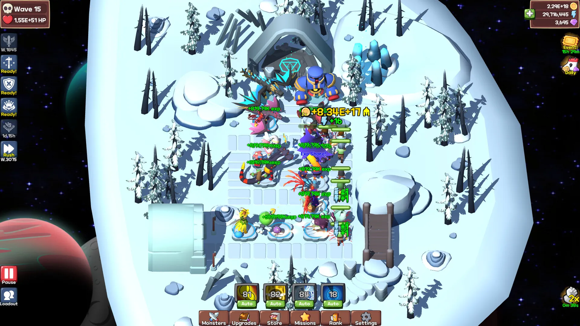 Idle Monster TD: Evolved: скриншот 2
