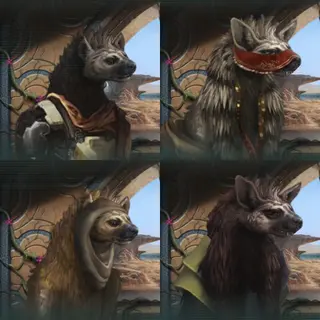 Animated Hyena Portraits