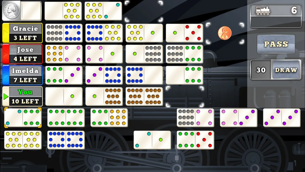 Mexican Train Dominoes Gold: скриншот 4