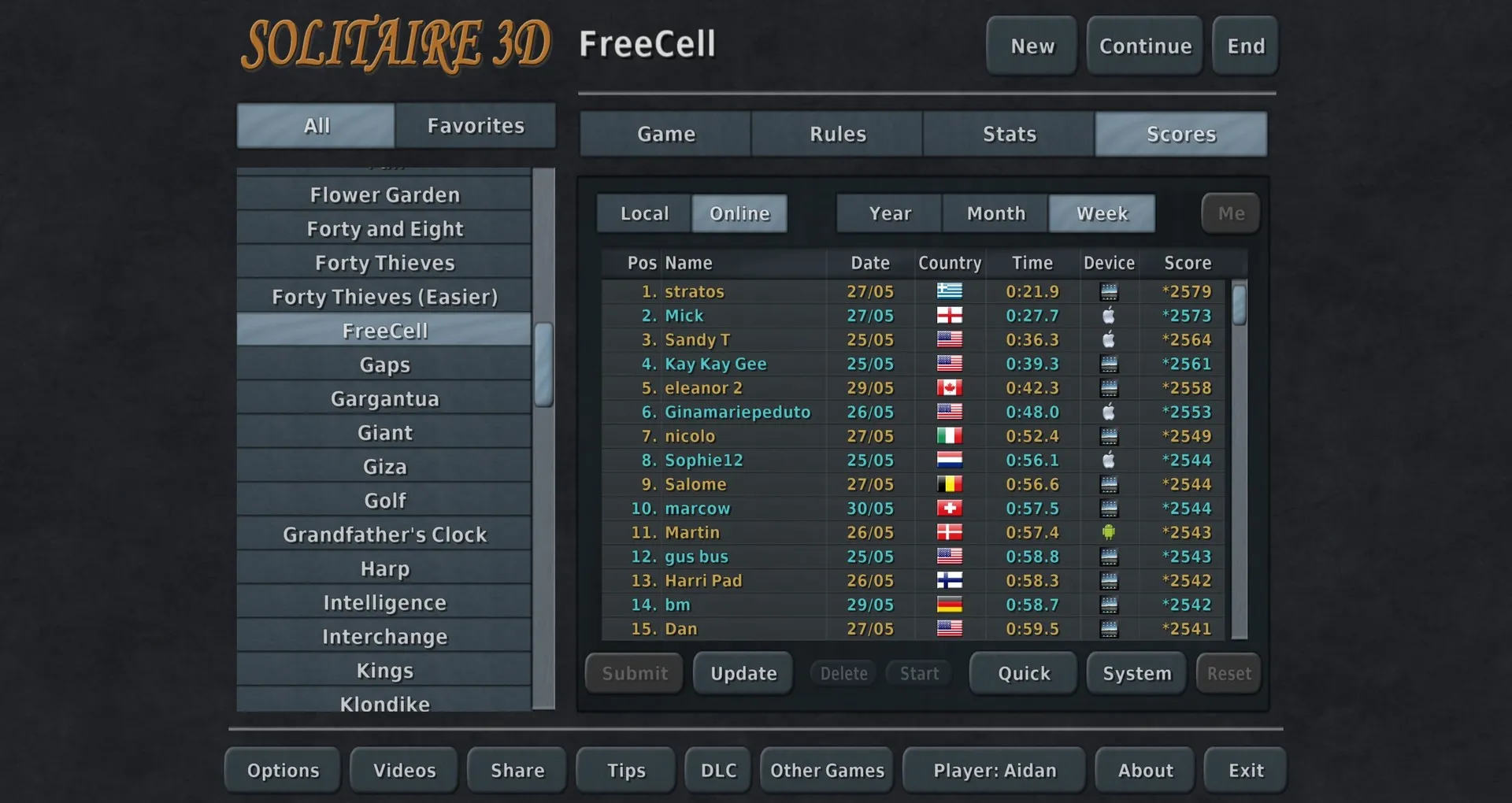 Solitaire 3D: скриншот 5