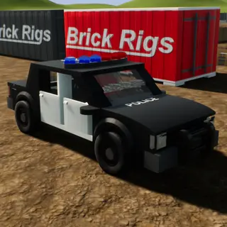 Low Brick Police Car