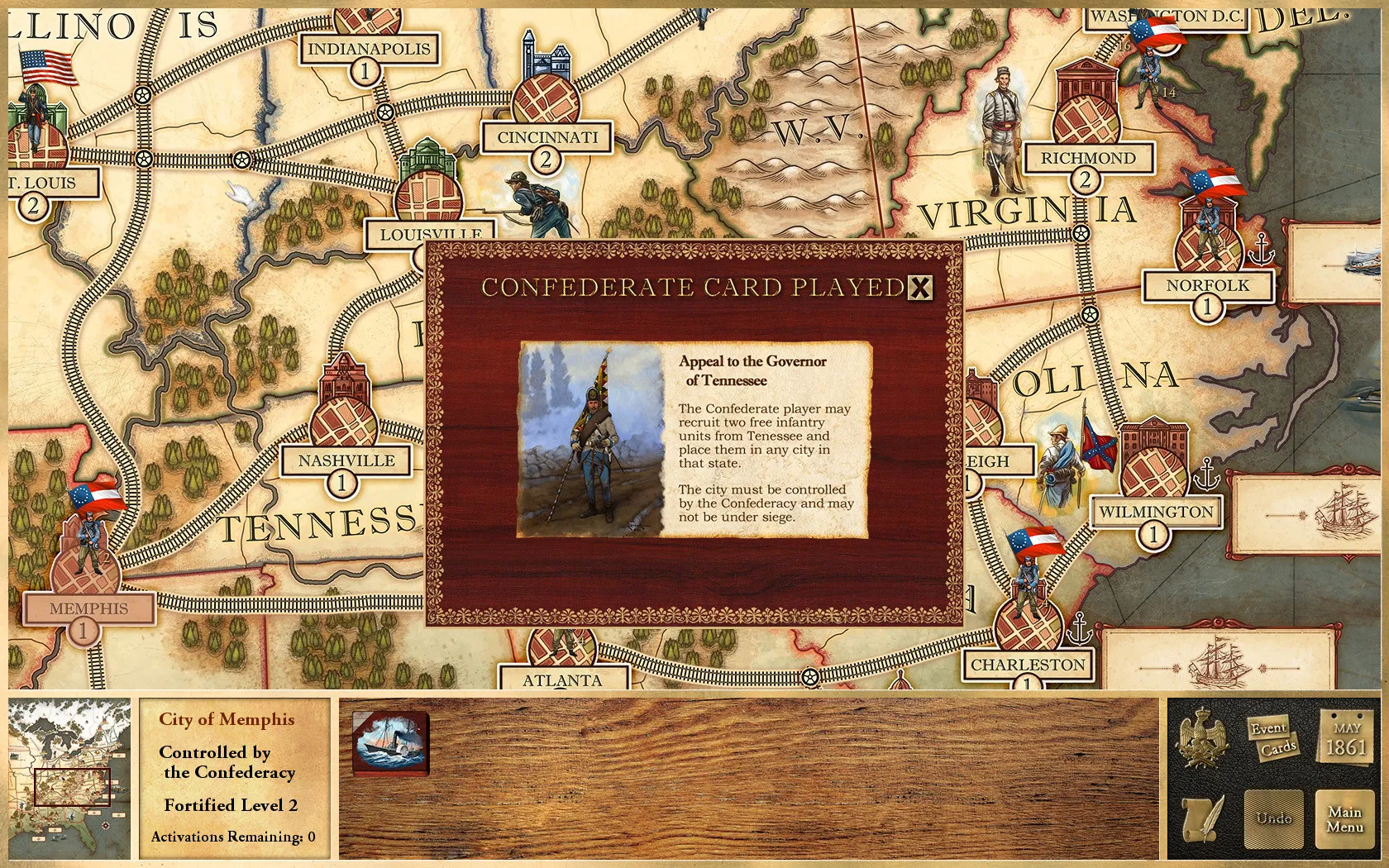 Victory and Glory: The American Civil War: скриншот 6