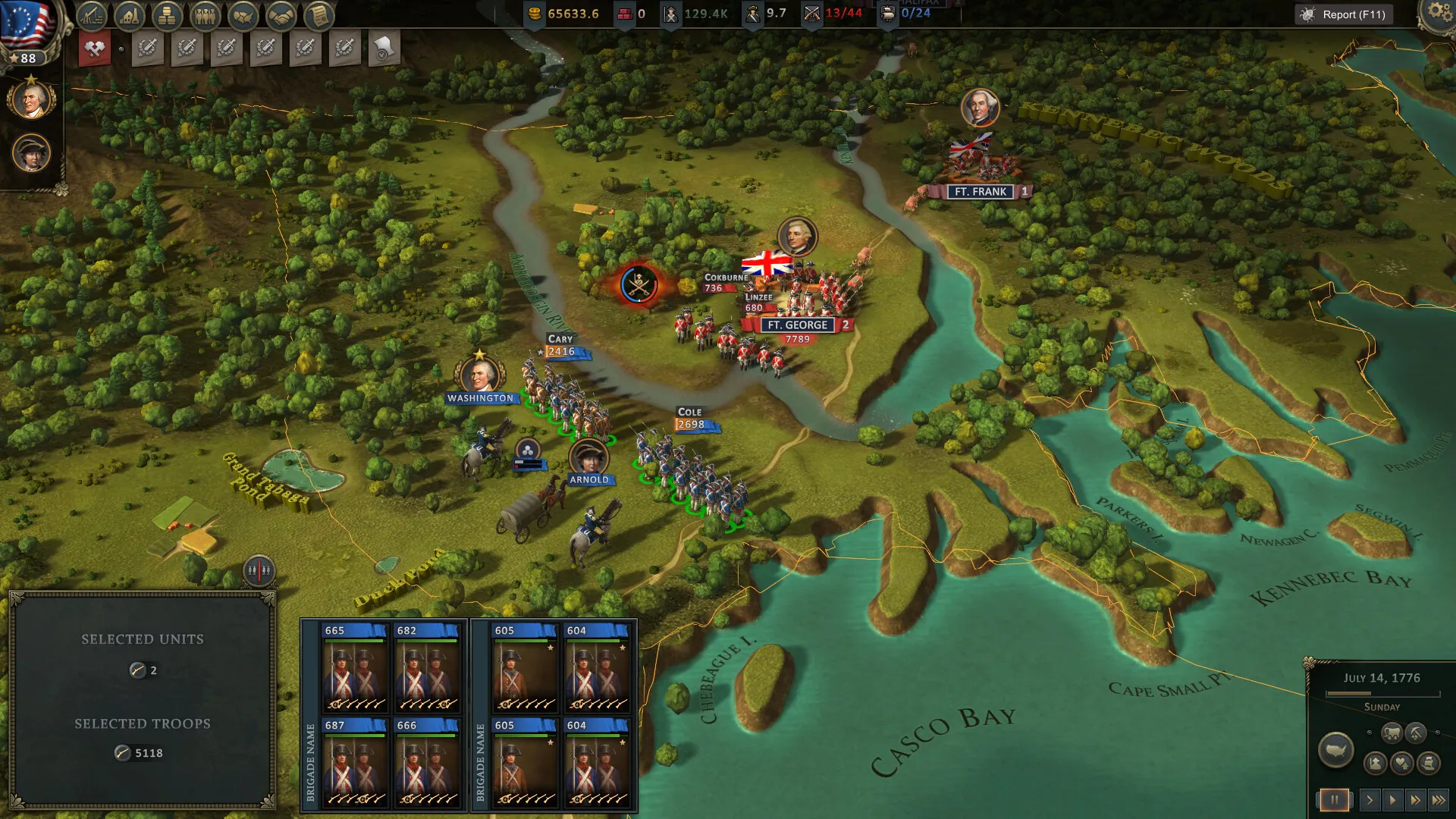 Ultimate General: American Revolution: скриншот 2