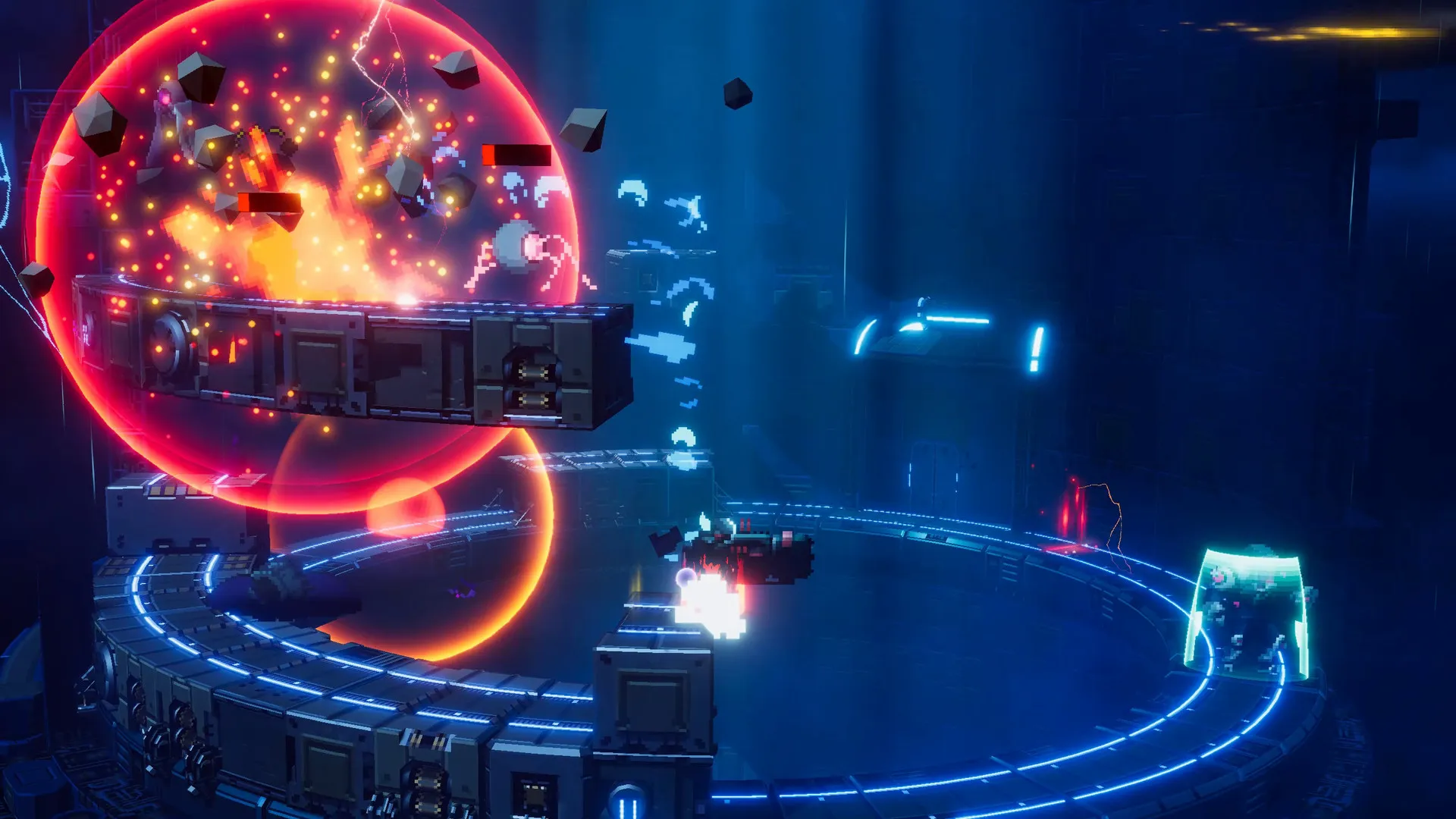 Orbital Bullet – The 360° Rogue-lite: скриншот 2