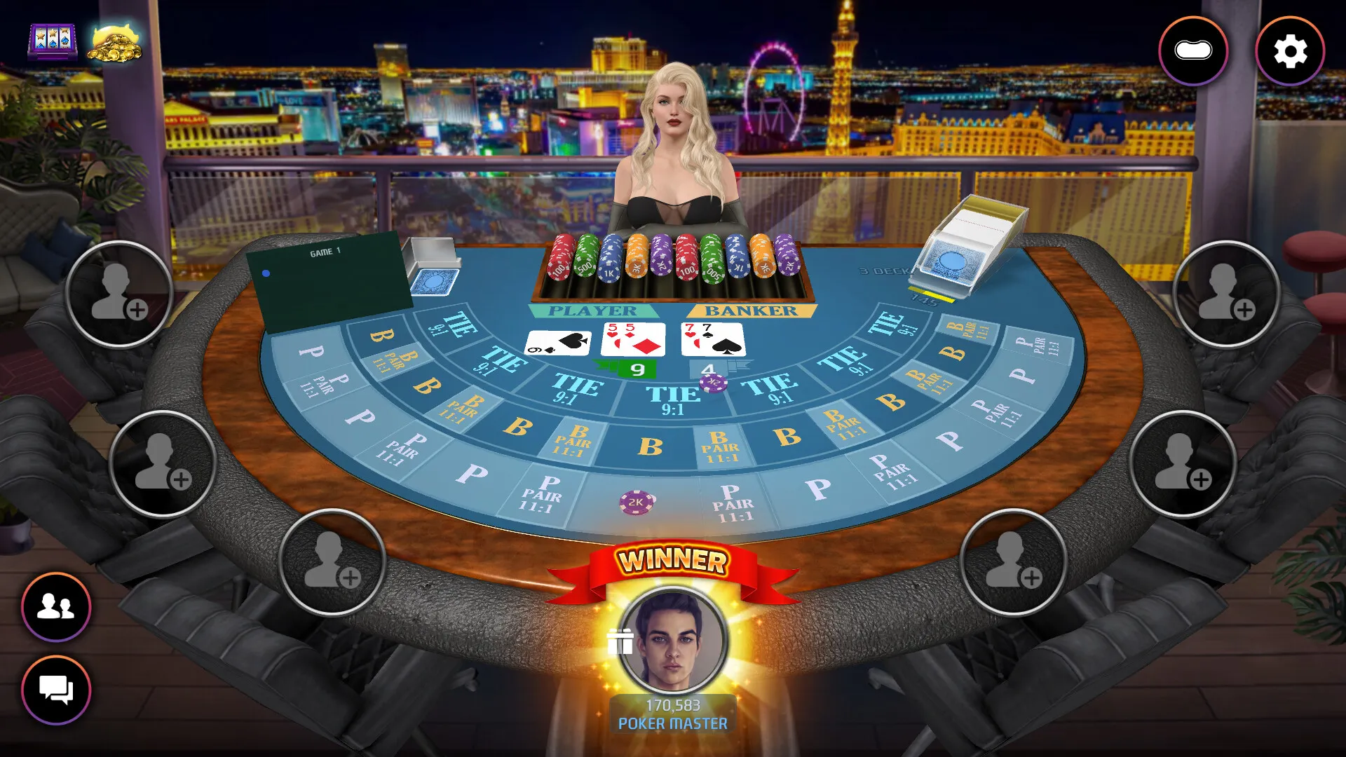 Poker Master - Техасский холдем, рулетка, блэкджек, баккара, омаха, слоты, Тин Патти, маджонг, Доу Дичжу, шоу-хэнд, Ню-Ню, китайский покер: скриншот 2