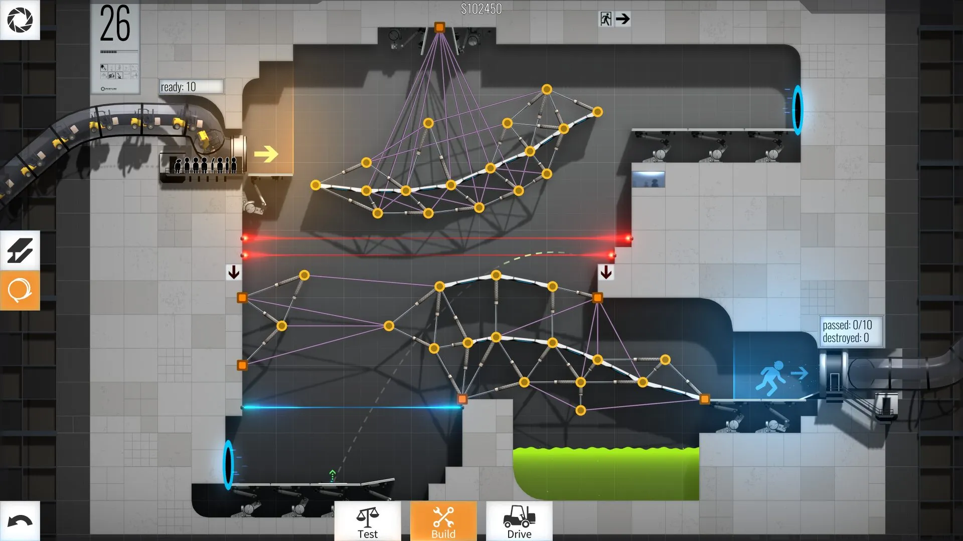 Bridge Constructor Portal: скриншот 3