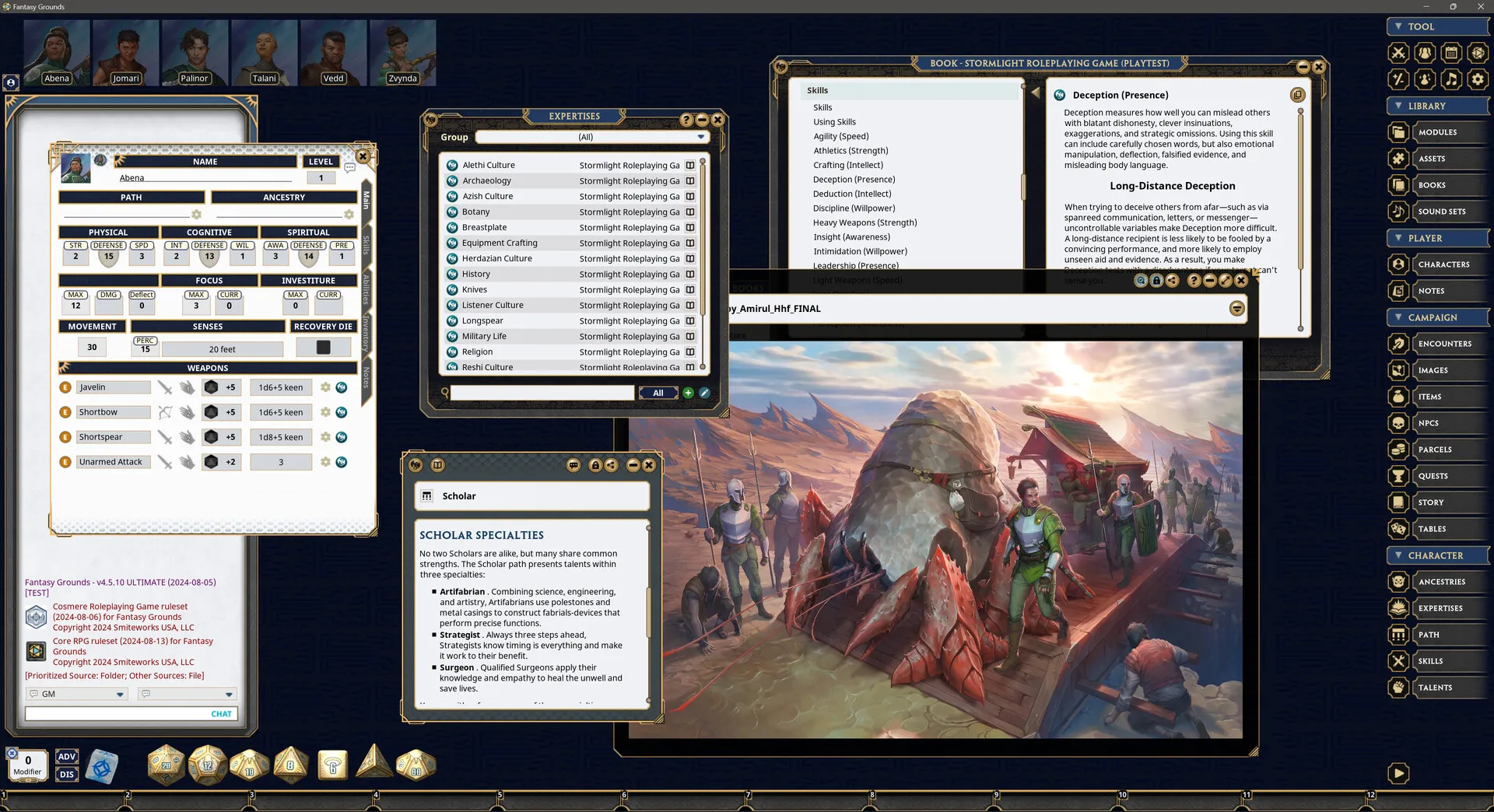 Fantasy Grounds VTT: скриншот 6