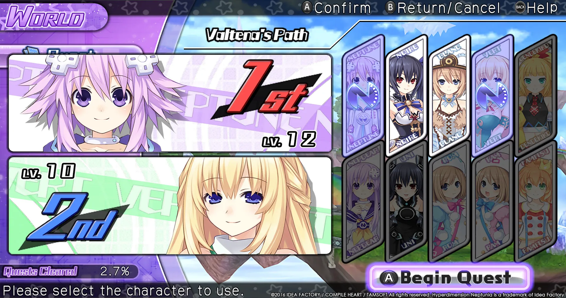 Hyperdimension Neptunia U: Action Unleashed: скриншот 6