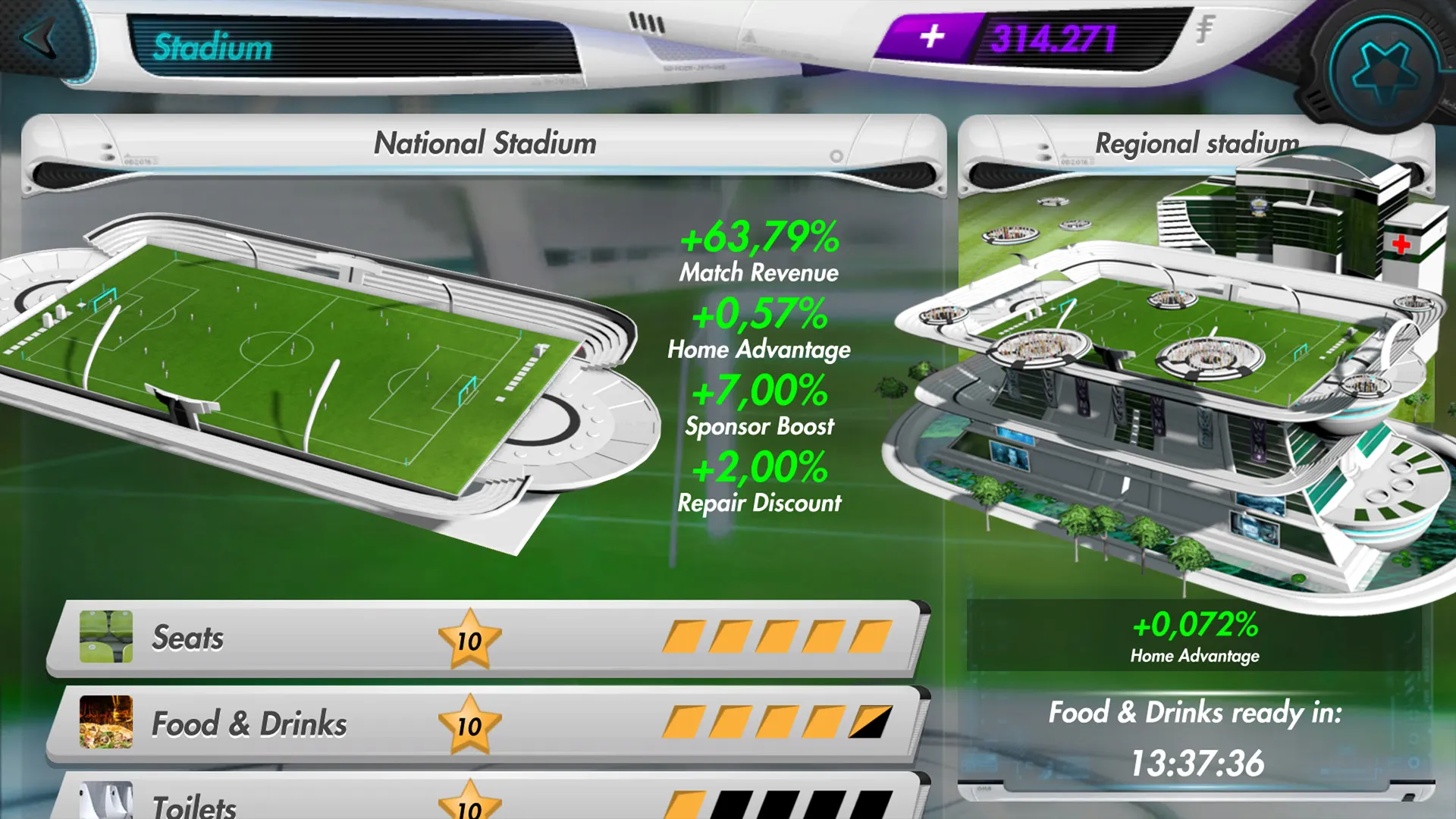Futuball - Future Football Manager Game: скриншот 2