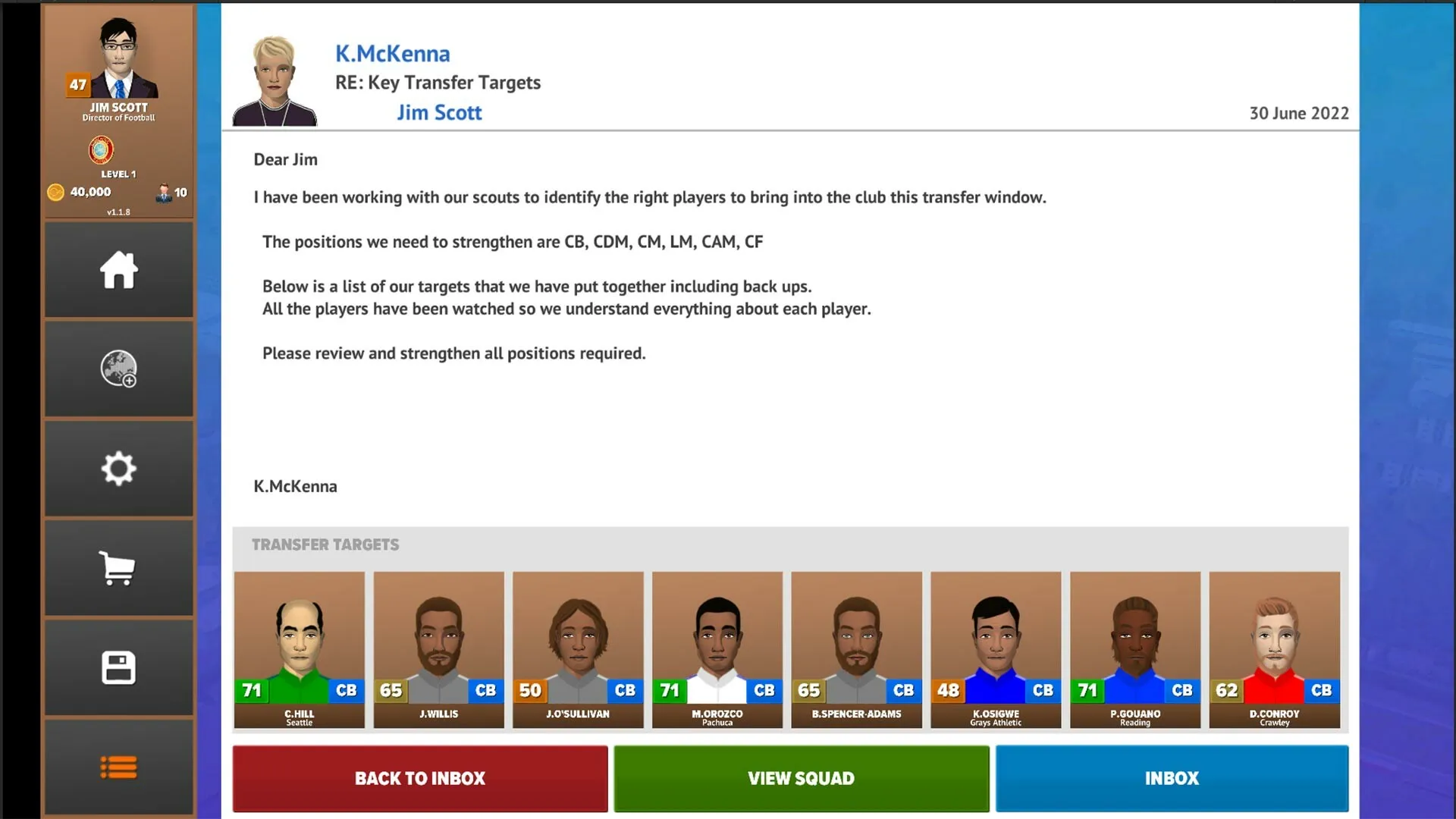 Football Club Management 2023: скриншот 4