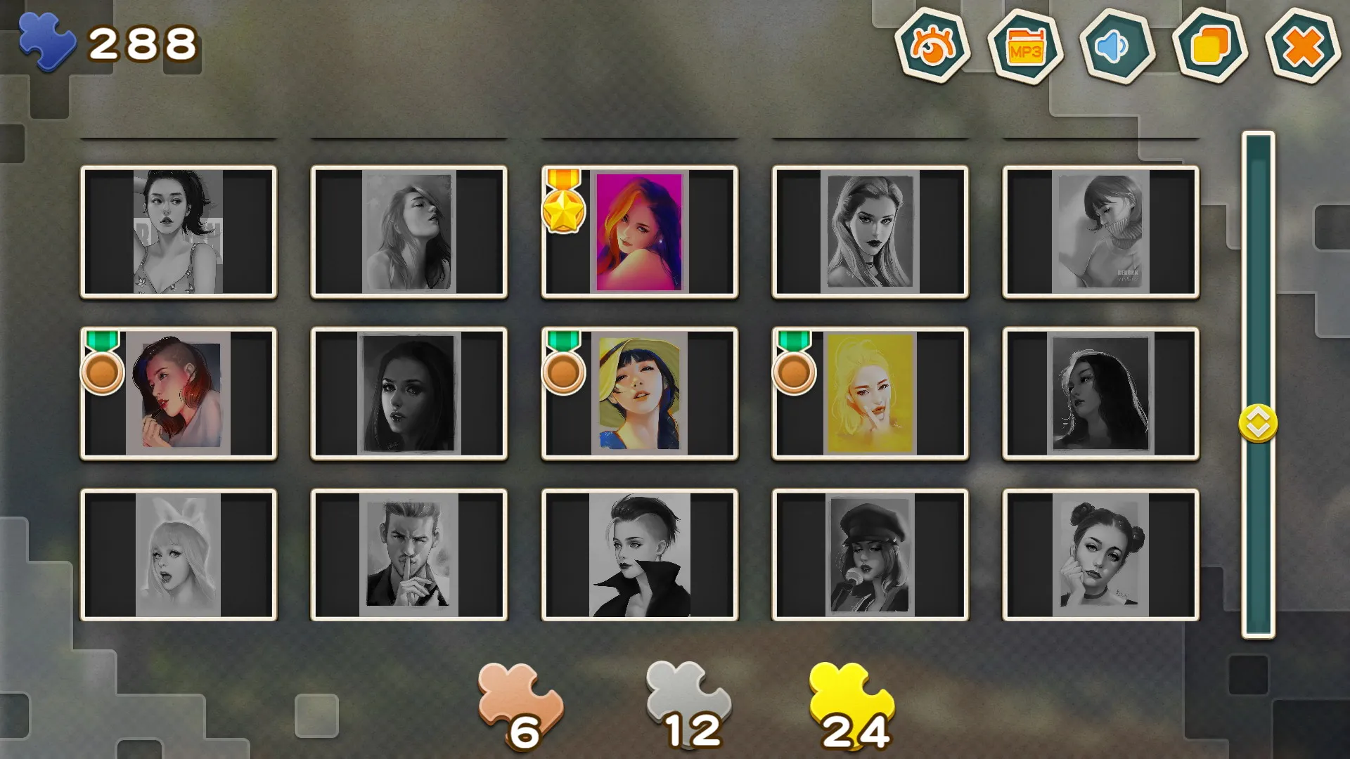 Pleasure Puzzle:Portrait 趣拼拼：肖像画: скриншот 4