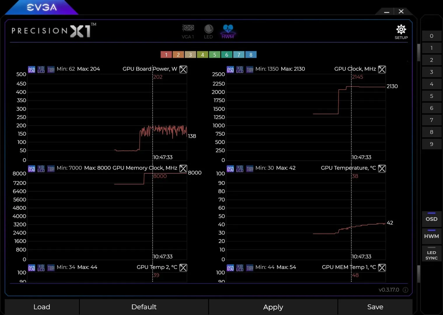 EVGA Precision X1: скриншот 5