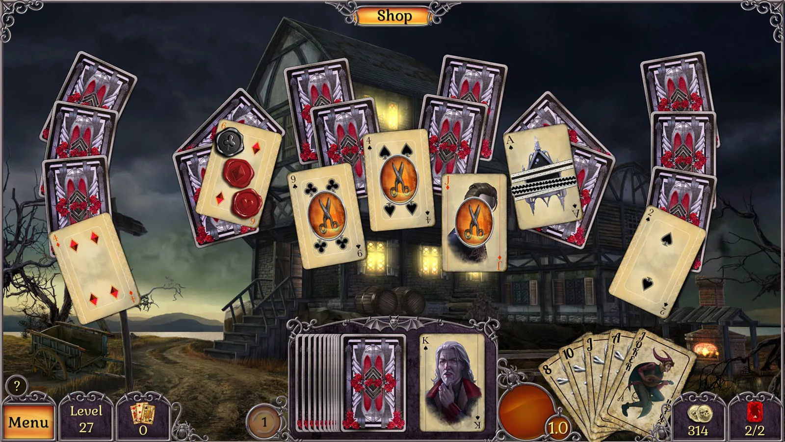 Jewel Match Twilight Solitaire: скриншот 1