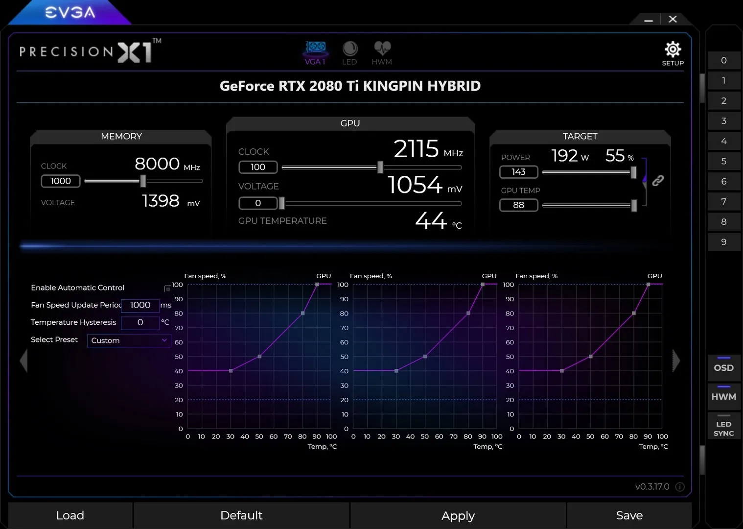EVGA Precision X1: скриншот 8
