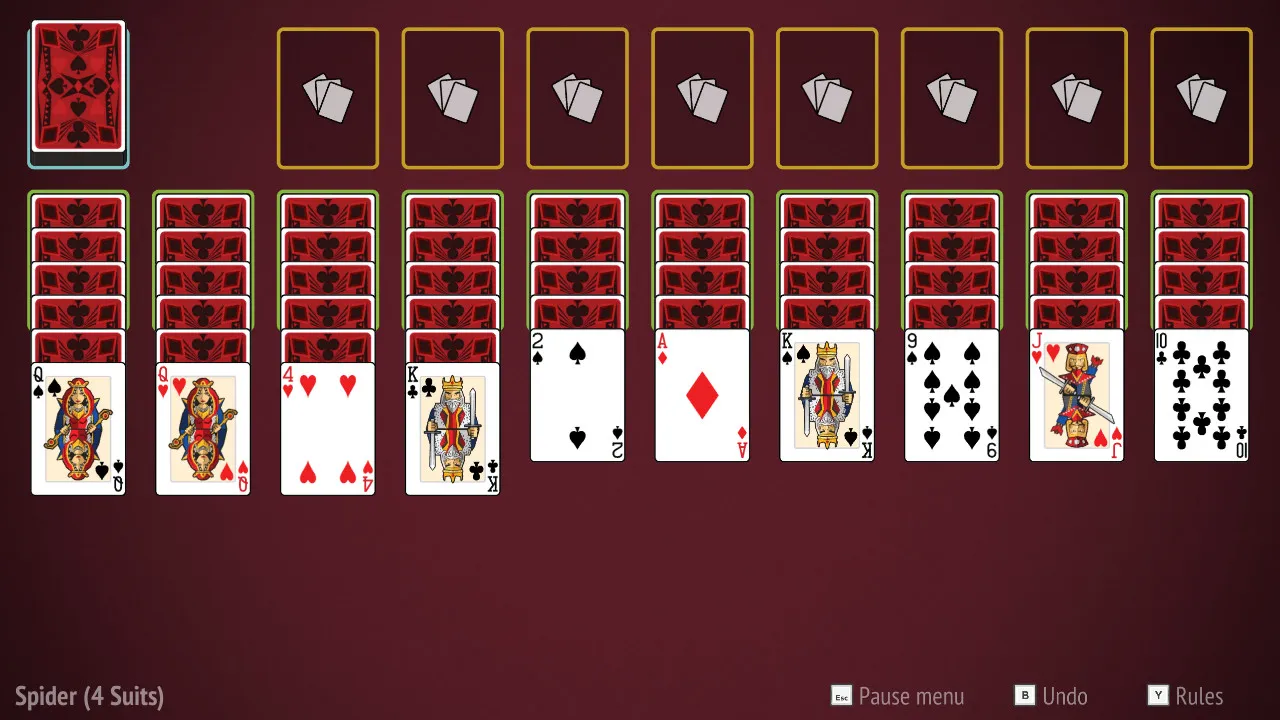 Spider Solitaire Collection: скриншот 2