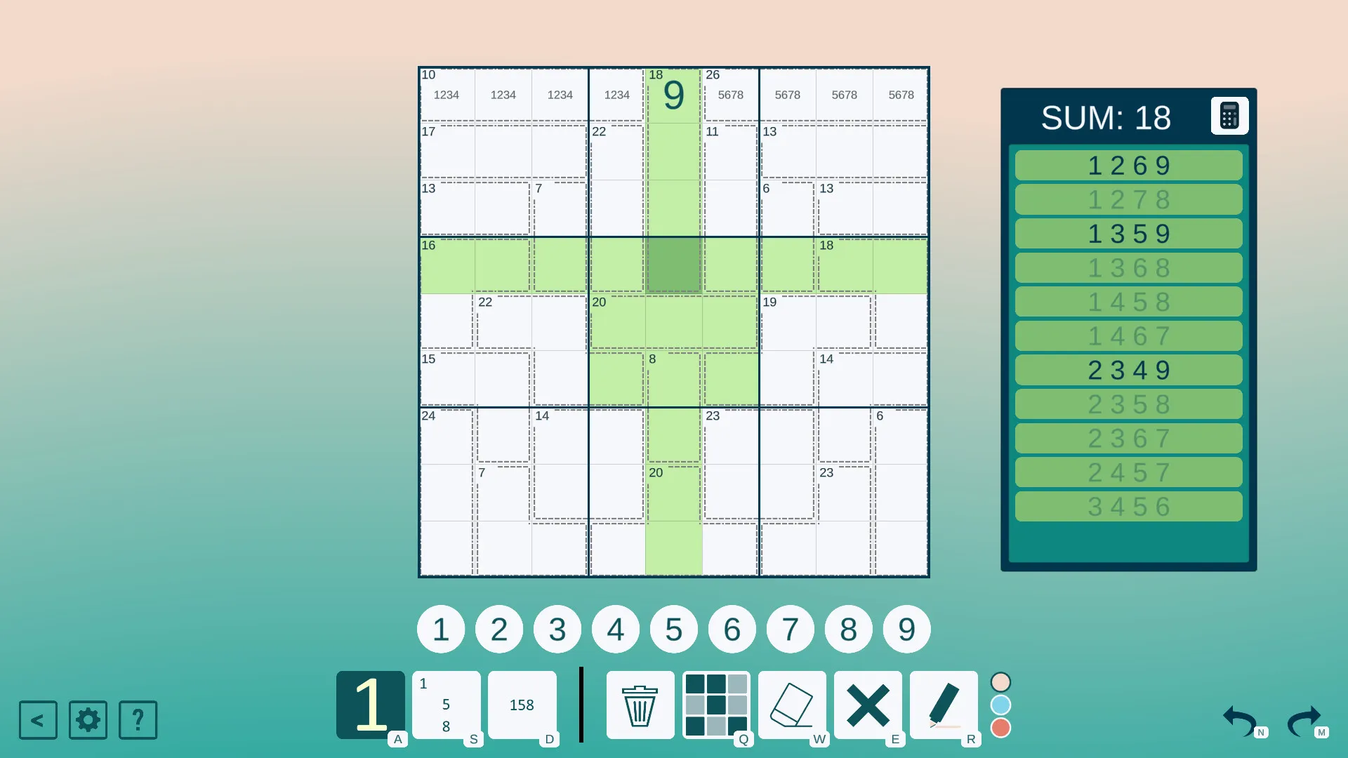 Killer Sudoku: скриншот 3