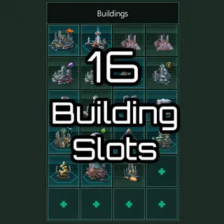 16 Building Slots