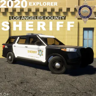 2020 Los Angeles County Sheriff Ford Explorer - (Custom Lightbar)