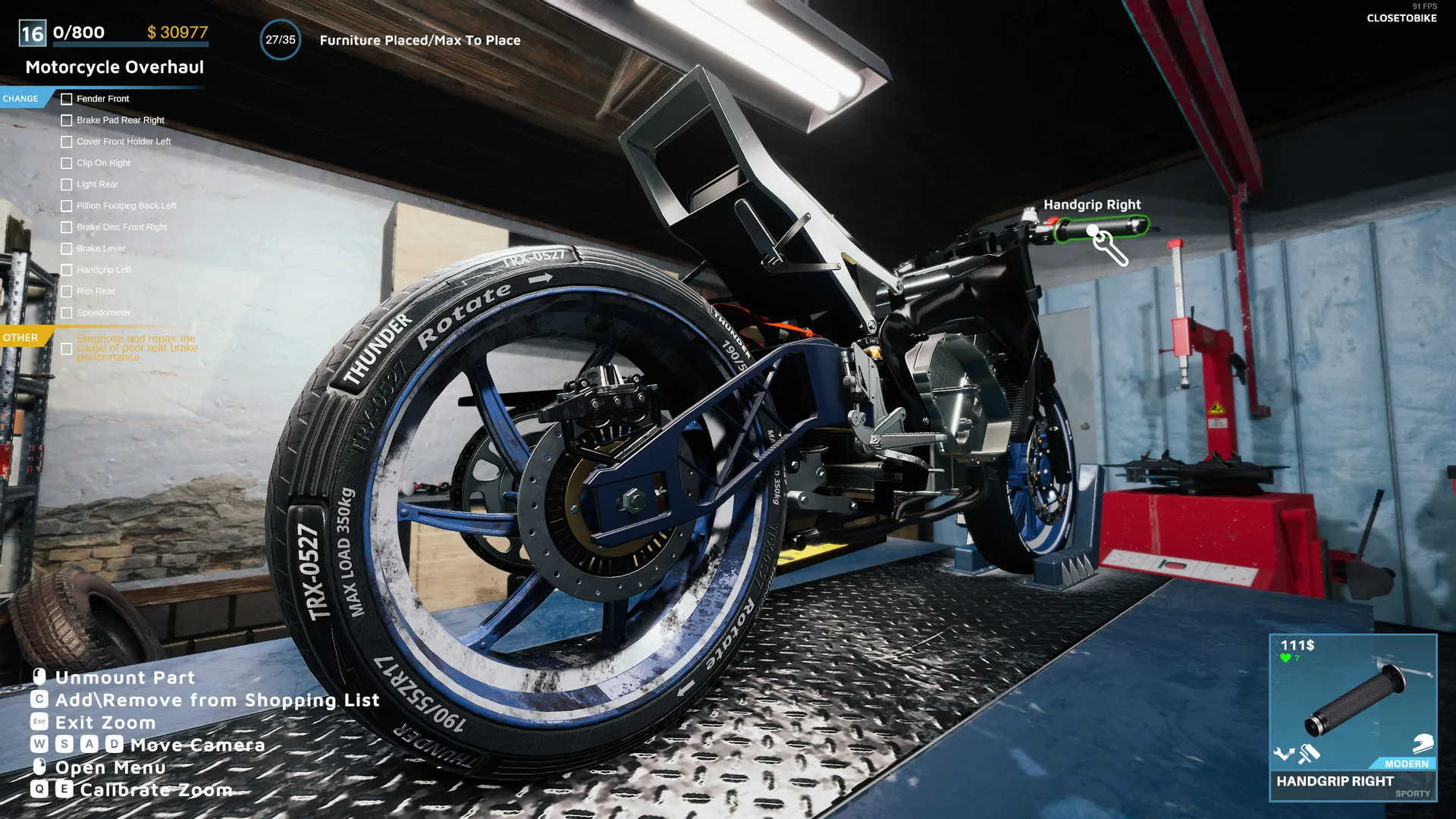 Motorcycle Mechanic Simulator 2021: скриншот 4