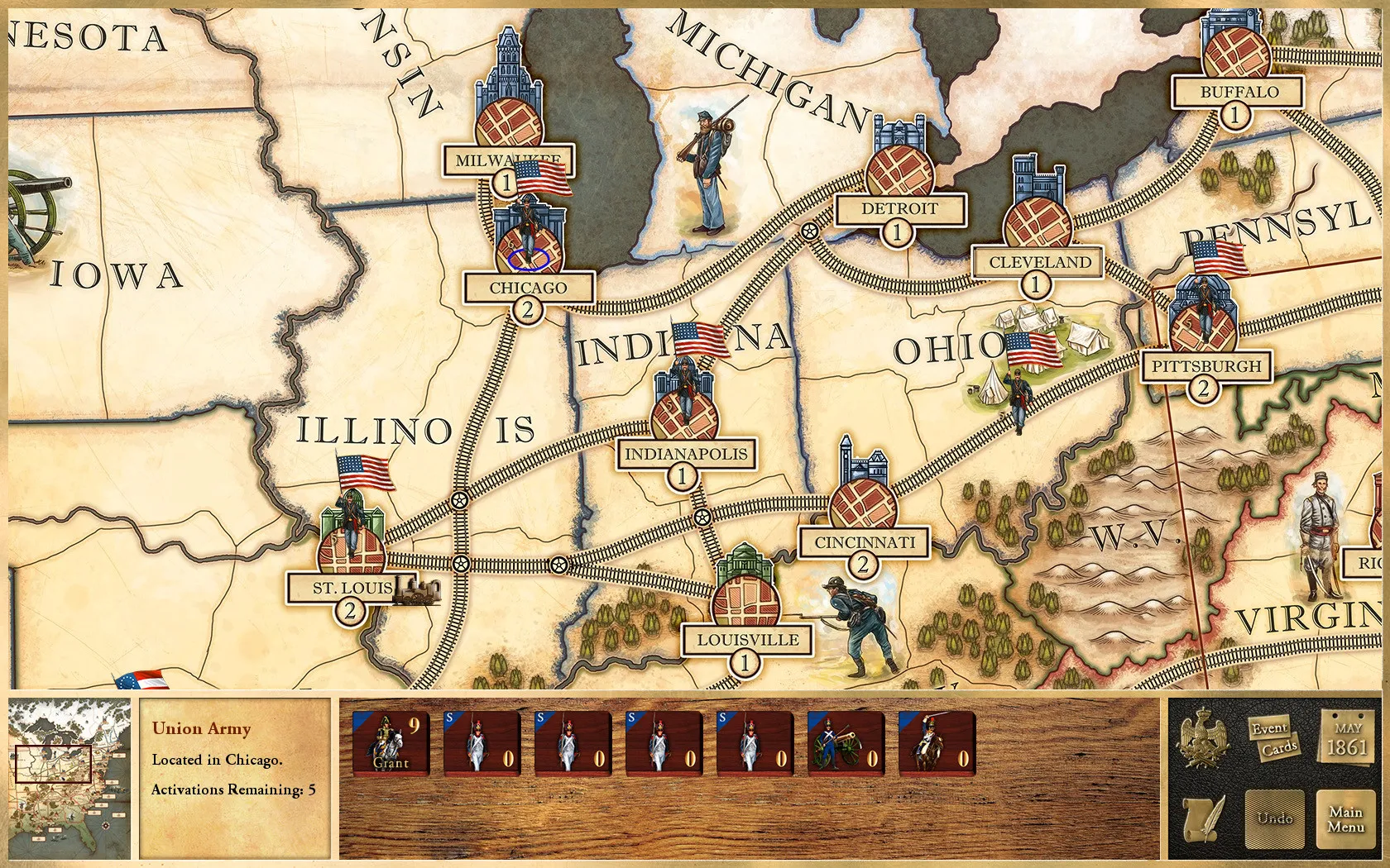 Victory and Glory: The American Civil War: скриншот 1