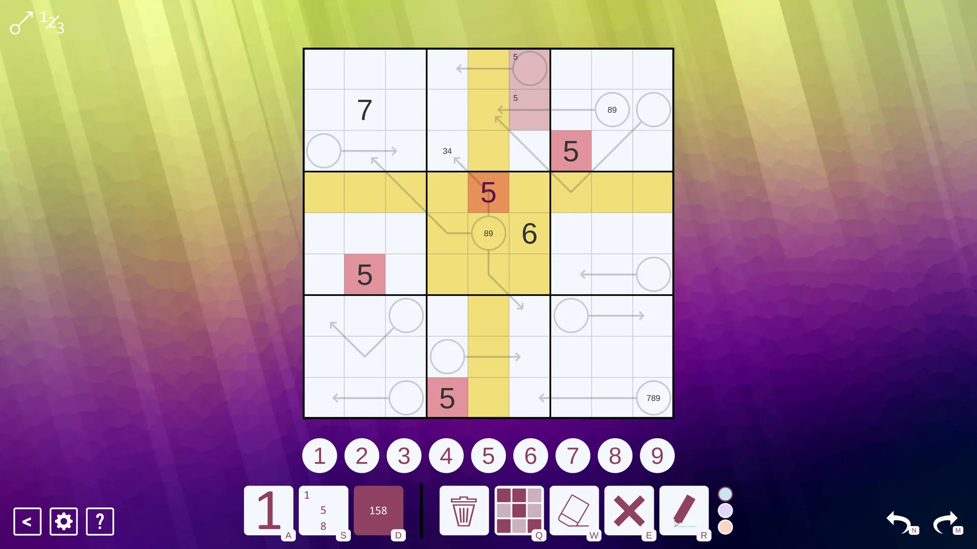 Arrow Sudoku: скриншот 5