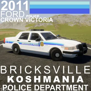 2011 Bricksville, Koshmania Police Ford Crown Victoria - (Custom lightbar)