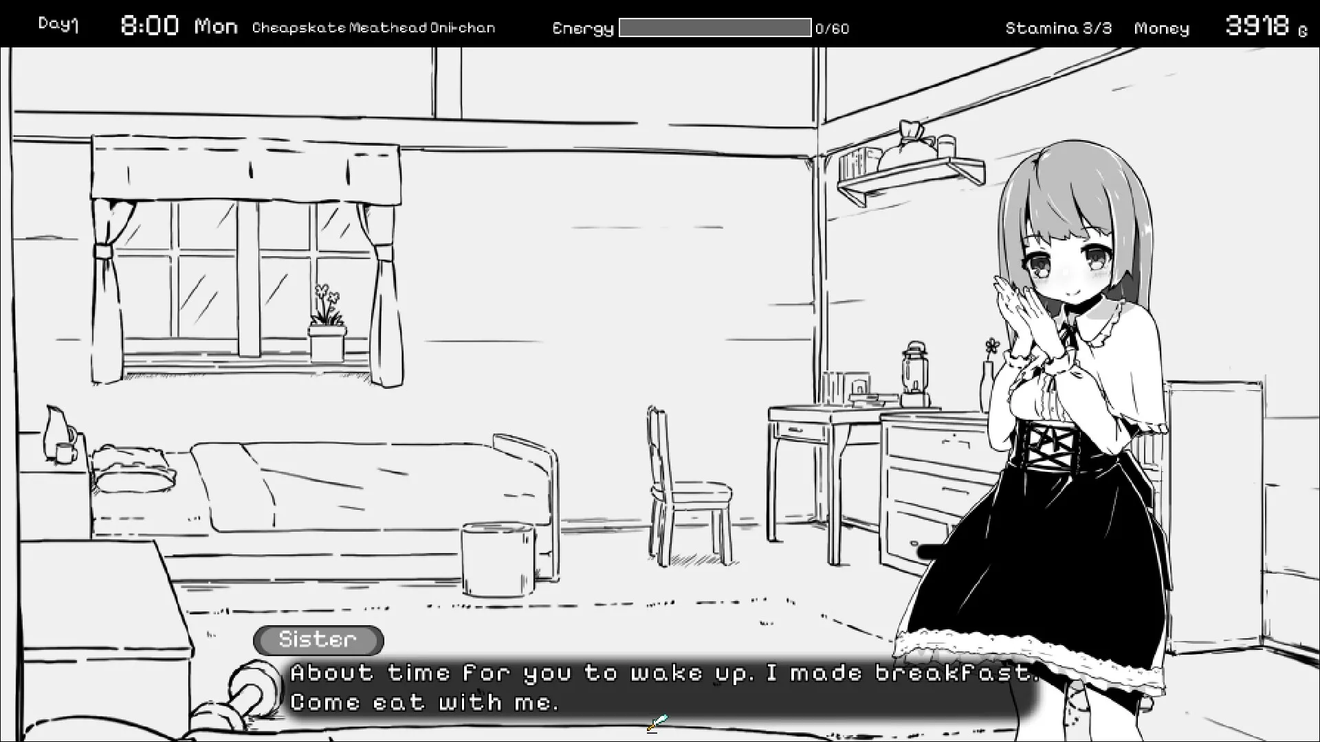 Living With Sister: Monochrome Fantasy: скриншот 1