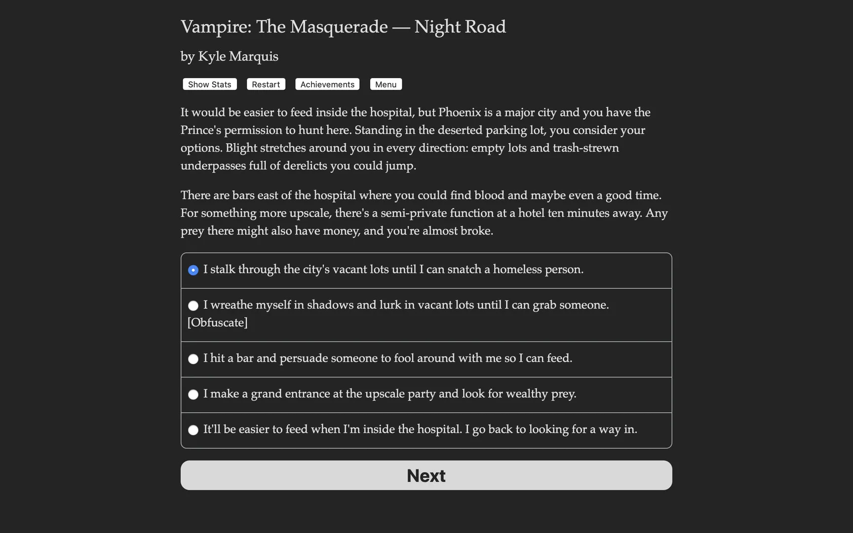 Vampire: The Masquerade — Night Road: скриншот 3