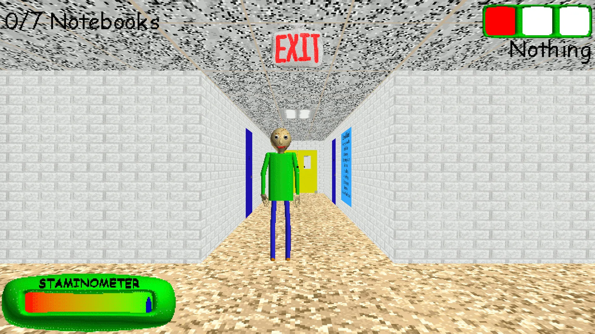 Baldi's Basics Classic Remastered: скриншот 1