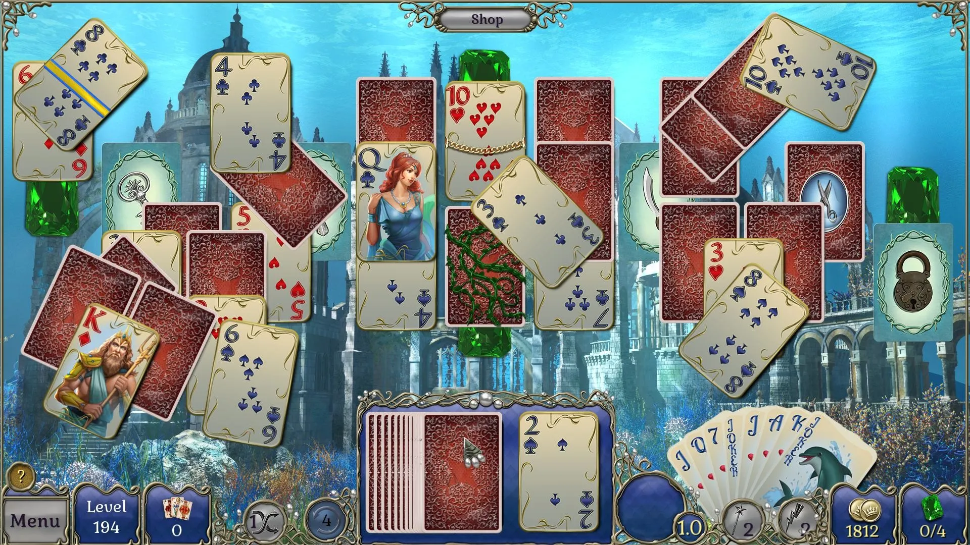 Jewel Match Atlantis Solitaire - Collector's Edition: скриншот 5