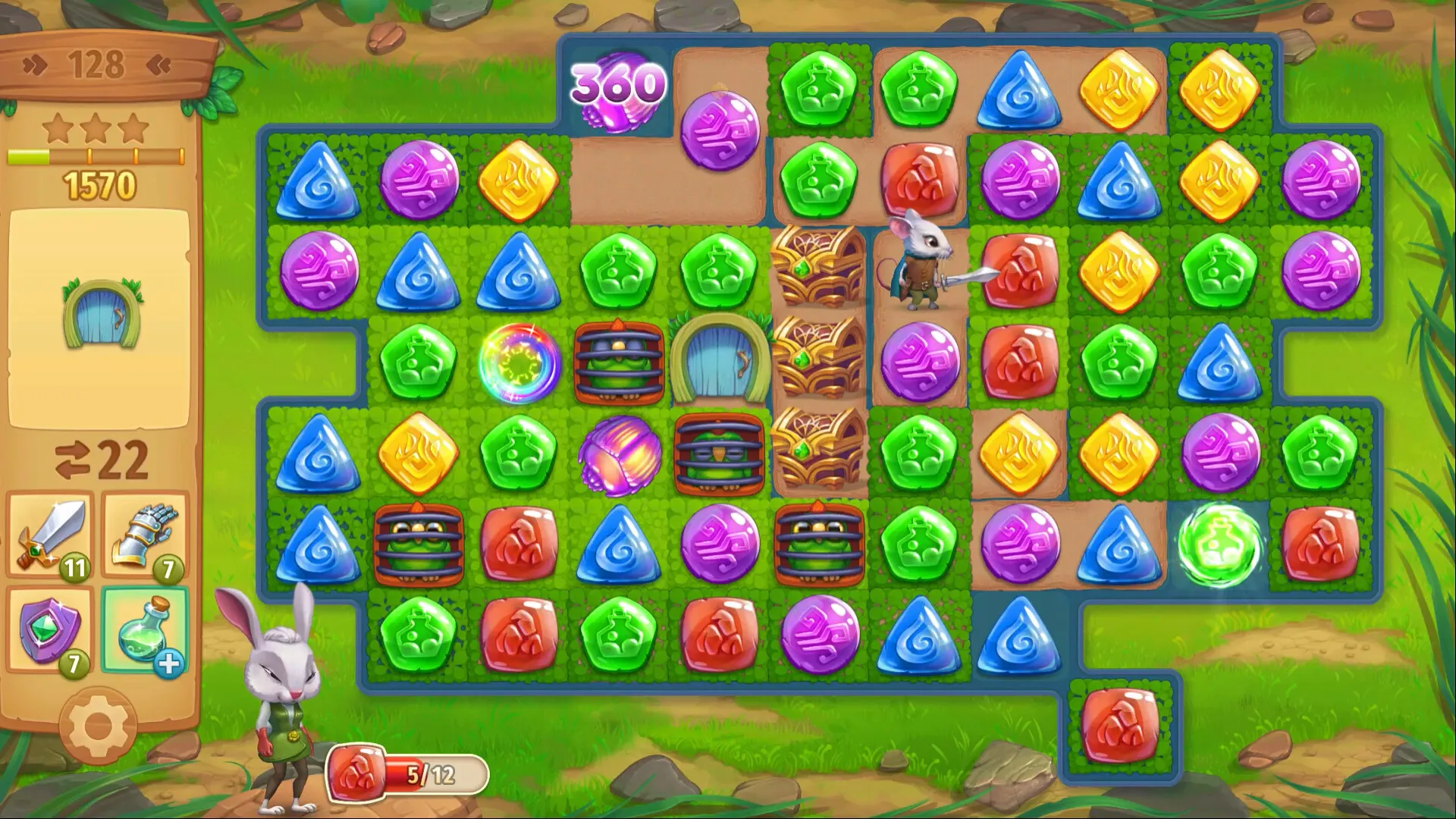 Strongblade - Puzzle Quest and Match-3 Adventure: скриншот 5