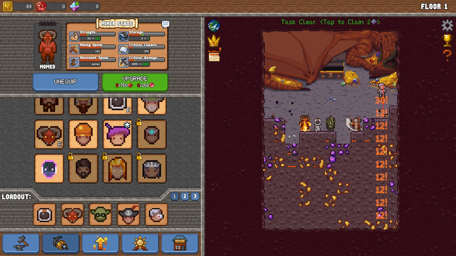 Idle Cave Miner: скриншот 1