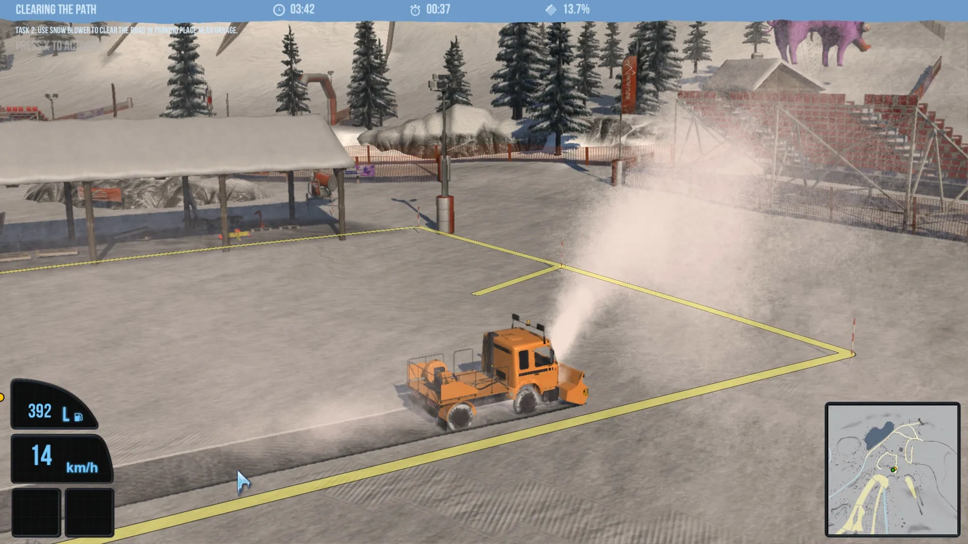 Snowcat Simulator: скриншот 4