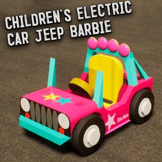 Children's electric car Barbie Jeep