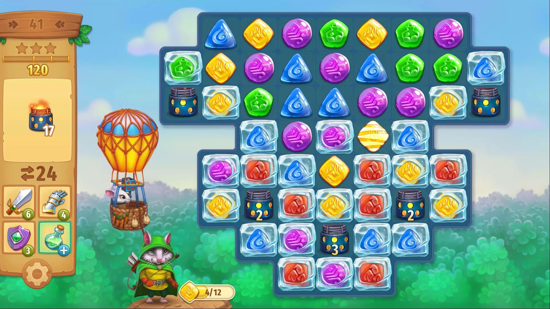 Strongblade - Puzzle Quest and Match-3 Adventure: скриншот 3