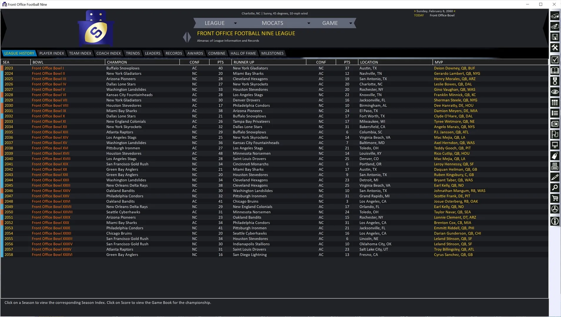 Front Office Football Nine: скриншот 2
