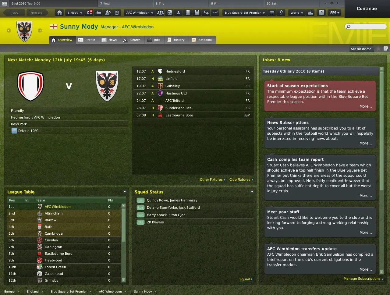 Football Manager 2011: скриншот 3