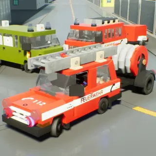 Trabant P601 Universal "Fire Department" with tube trailer