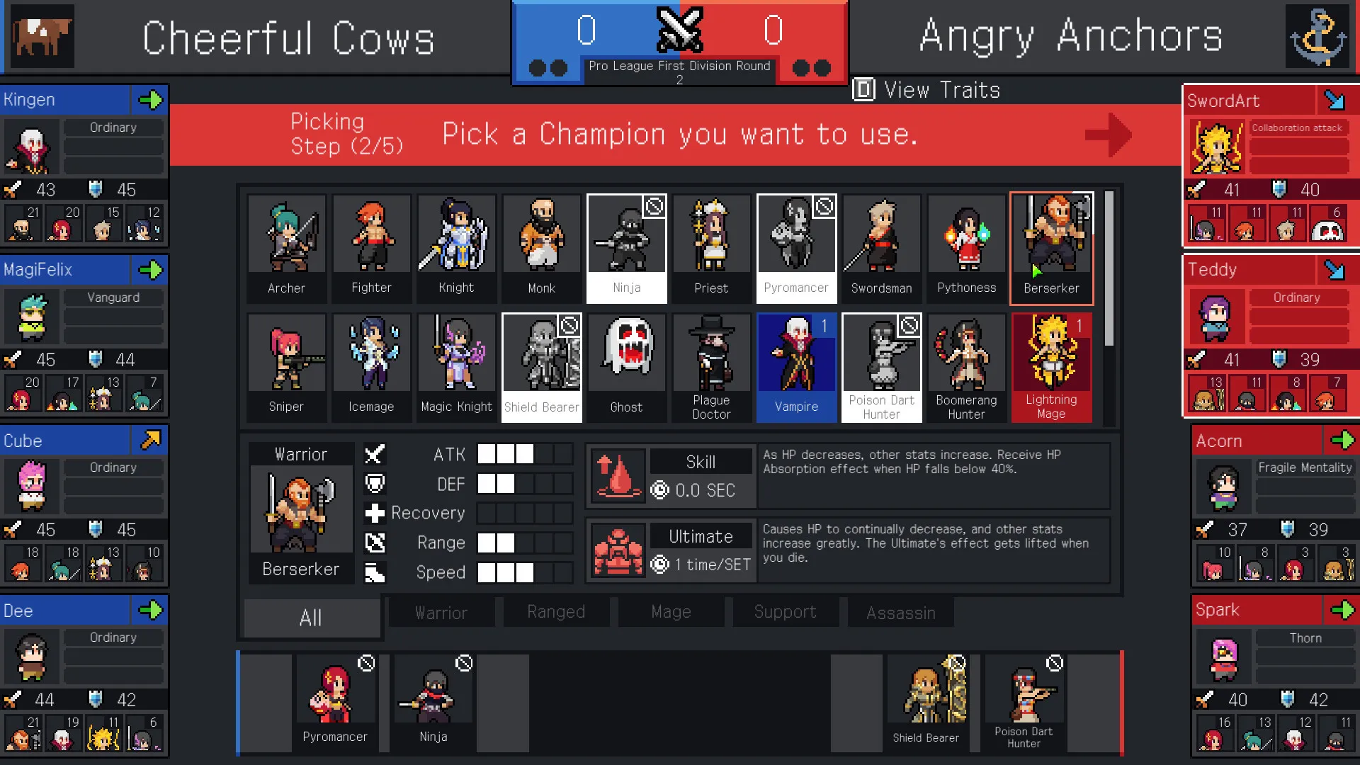 Teamfight Manager: скриншот 2