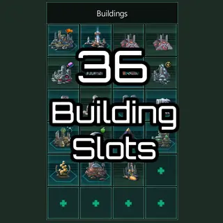 36 Building Slots